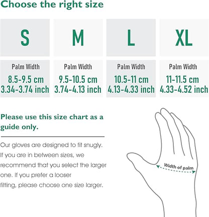 COOLJOB Warm Fleece Knit Winter Gloves, Touch Screen Fingers, Non-slip Silicone Grip and Elastic Cuff