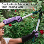 COOLJOB Thorn Proof Rose Pruning Garden Gloves, Longer Sleeve, Puncture Resistant (Purple)