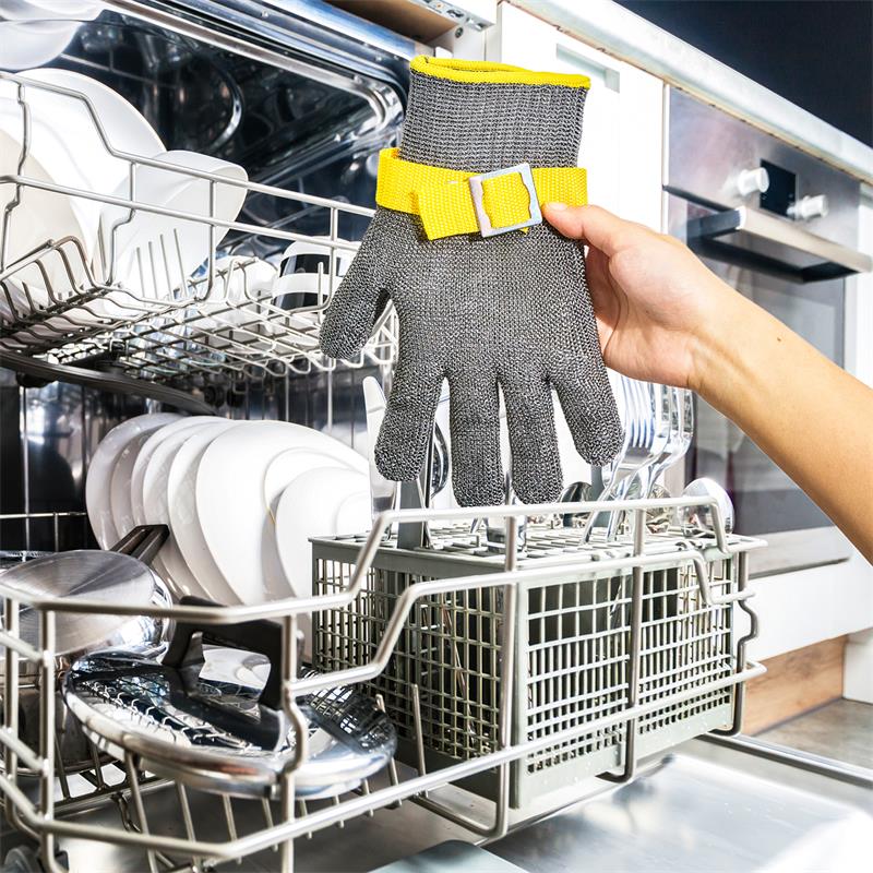 COOLJOB A9 Cut Resistant Kitchen Gloves, Food Grade for Mandoline Oyster Shucking, Fish/Meat Processing, Wood Working