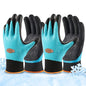 COOLJOB Waterproof Winter Freezer Gloves, Double Coated Rubber Safety Work Glvoes (Blue)
