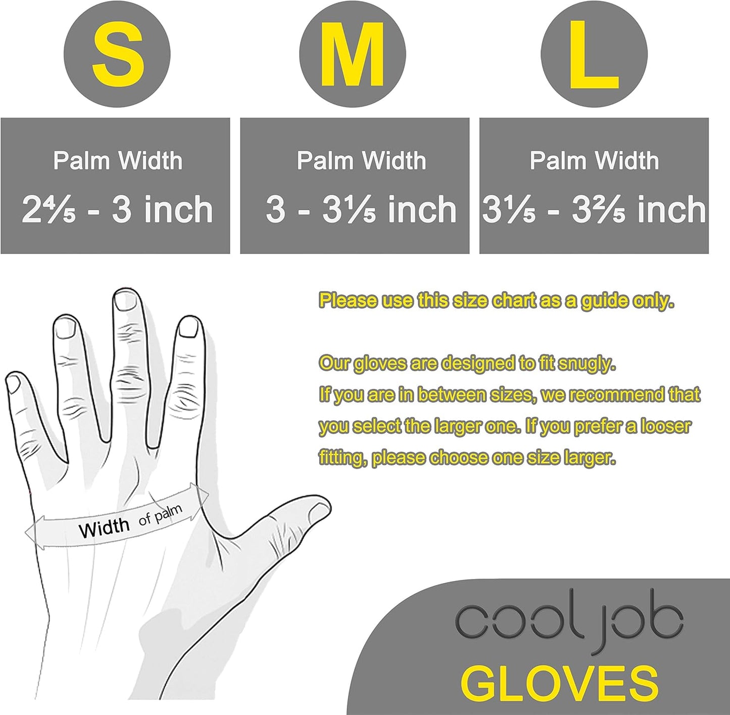 COOLJOB 3 Pairs Kids Gloves, Grippy Rubber Coated Garden Work Gloves for Children, Orange & Green & Yellow