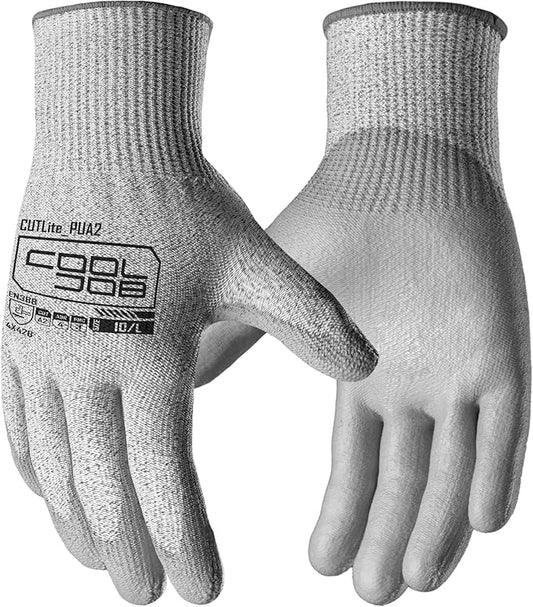 COOLJOB 12/120 Pairs A2 Cut Resistant Safety Work Gloves with Grip