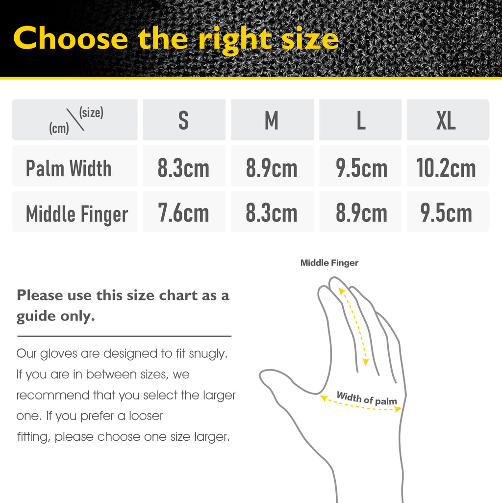 COOLJOB A9 Cut Resistant Kitchen Gloves, Food Grade for Mandoline Oyster Shucking, Fish/Meat Processing, Wood Working