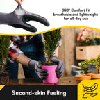 COOLJOB 3/12 Pairs Safety Work Gloves Microfoam Nitrile Rubber Coated, Touchscreen