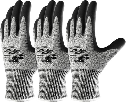 COOLJOB A3 Cut Resistant Fishing Gloves, Touchscreen Safety Work Gloves