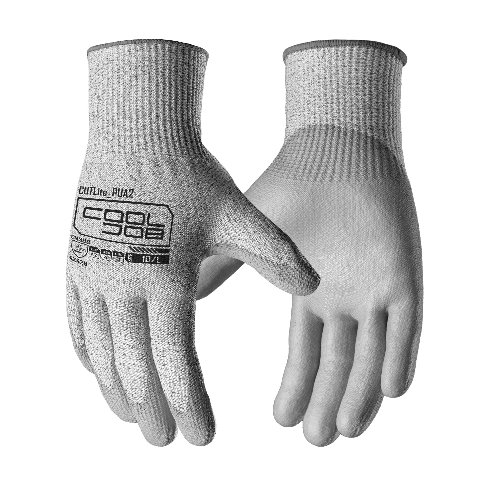 COOLJOB 12/120 Pairs A2 Cut Resistant Safety Work Gloves with Grip