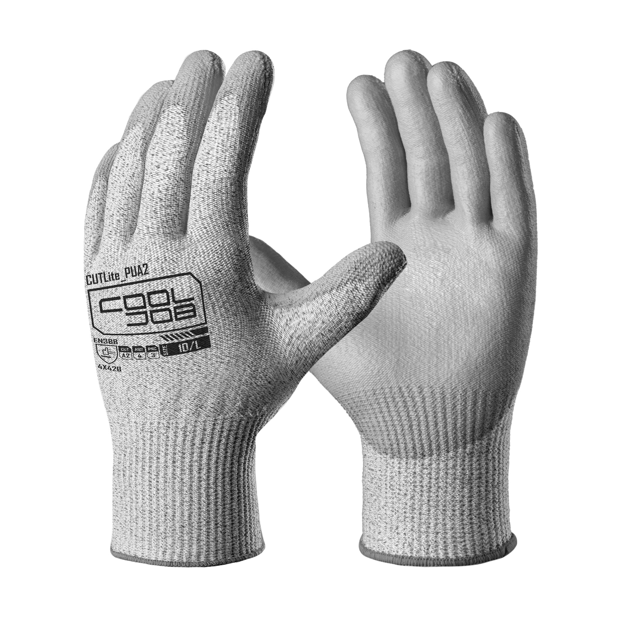 COOLJOB 12/120 Pairs A2 Cut Resistant Safety Work Gloves with Grip