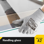 COOLJOB 12/120 Pairs A2 Cut Resistant Safety Work Gloves with Grip