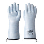 COOLJOB Heat Resistant Oven Gloves, Waterproof Liquid Silicone BBQ Grilling Gloves for Barbecue, Kitchen Cleaning, Baking