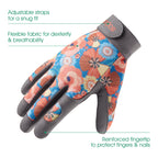 COOLJOB Thorn Proof Gardening Work Gloves for Women, Puncture Resistant Anti-Slip, Touchscreen (Orange)