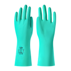 COOLJOB 18 Mil Chemical Resistant Nitrile Gloves, Resist Household Acid, Alkali, Solvent and Oil, Latex Rubber Free