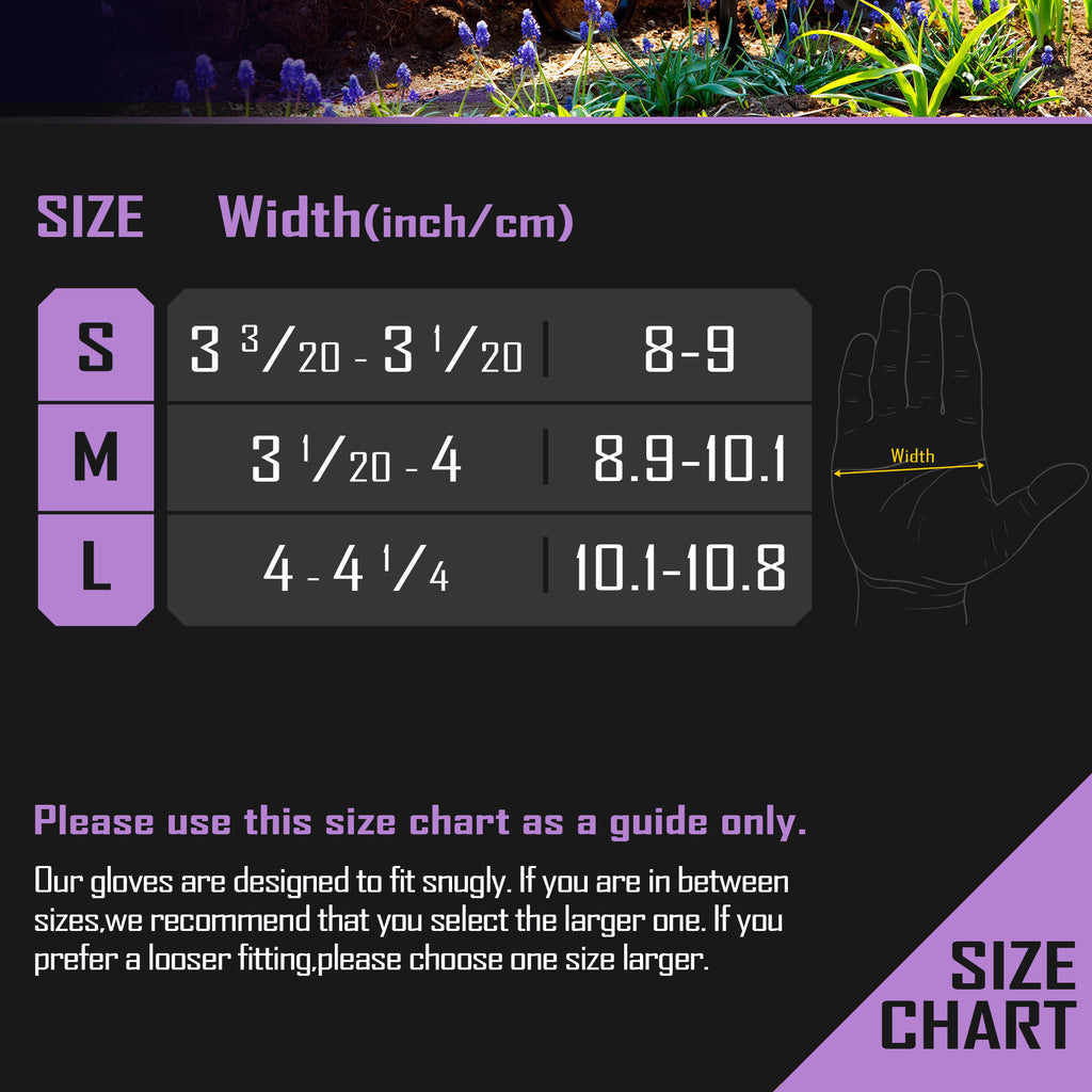 COOLJOB 10 Pairs Nitrile Dipped Safety Work Gloves with Grip, Non-slip Rubber Coated Bulk Garden Gloves(Pink&Purple)