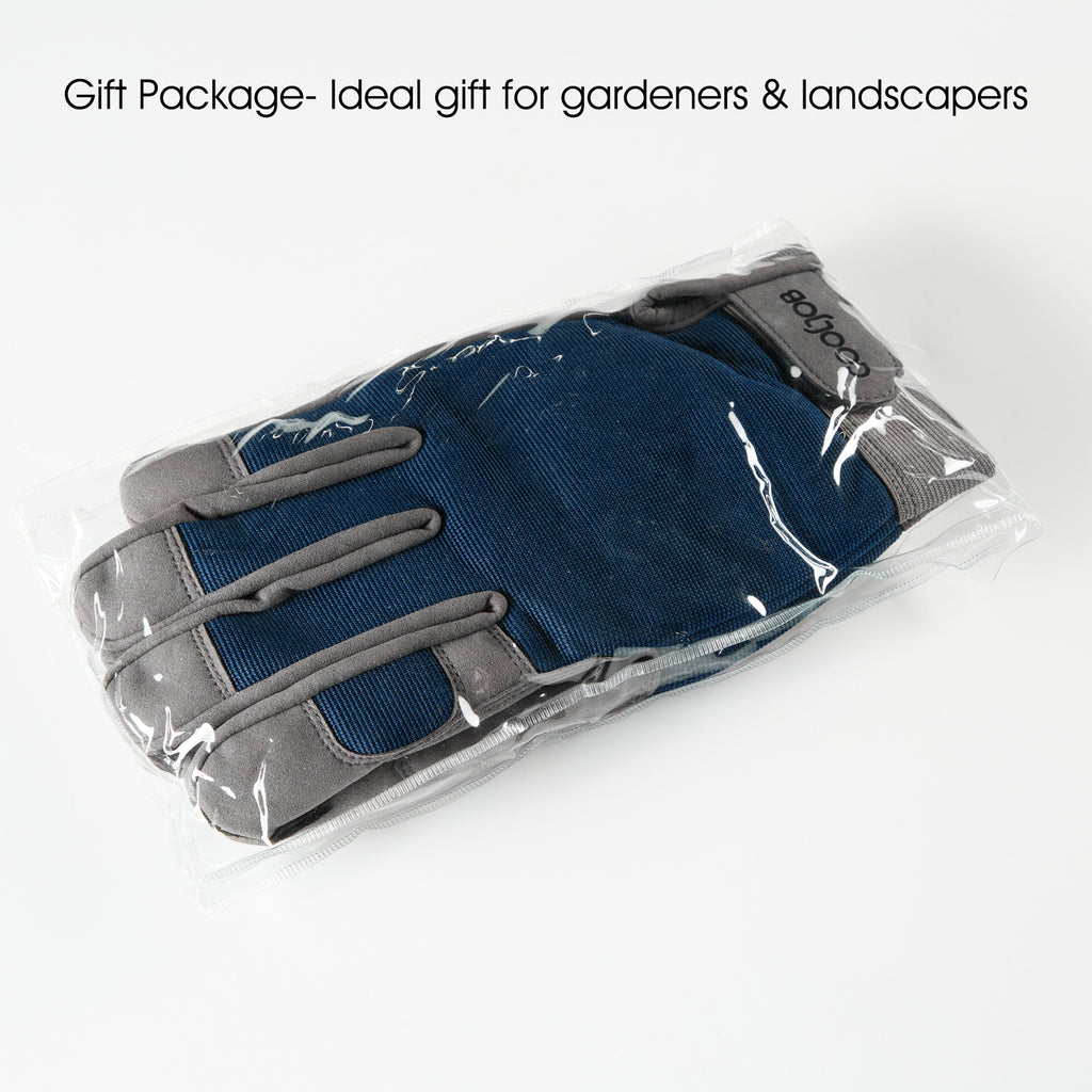 COOLJOB Thorn Proof Garden Gloves with Touchscreen Fingers (Navy)