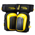 COOLJOB Professional Knee Pads with Heavy Duty Anti-Slip Cap, Comfortable Foam Cushion and Extra Thick Gel Padding