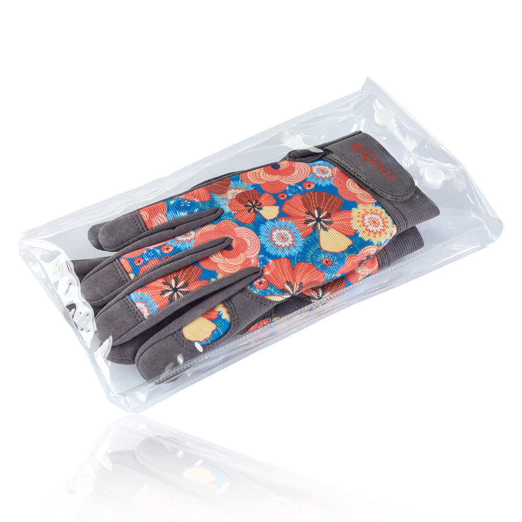 COOLJOB Thorn Proof Gardening Work Gloves for Women, Puncture Resistant Anti-Slip, Touchscreen (Orange)