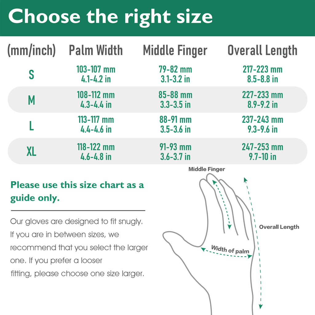 COOLJOB Thorn Proof Garden Gloves with Touchscreen Fingers (Navy)