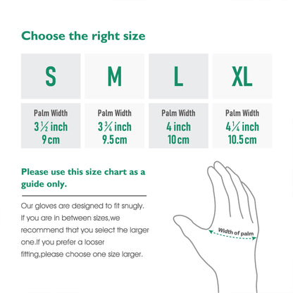 COOLJOB Think Green Thick Fleece Lined Winter Thermal Warm Freezer Work Gloves, Non-Slip Grip