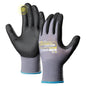 COOLJOB 6 Pairs Nitrile Rubber Dipped Safety Work Gloves with Grip Dots, Touchscreen