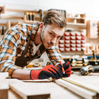 COOLJOB 2/6 Pairs Gardening Gloves for Men, Breathable Rubber Coated for Garden Weeding Landscaping